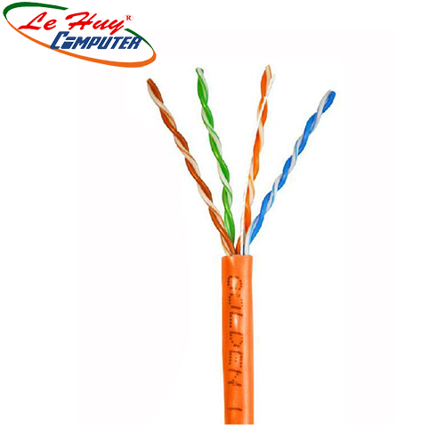 CÁP MẠNG GOLDEN LINK 4 pair UTP Cat5e 100m cam/trắng MADE IN TAIWAN