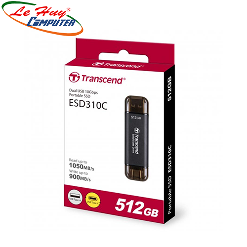 Ổ cứng di động PORTABLE SSD Transcend ESD310C 512GB USB 3.2 Gen2x1 TS512GESD310C