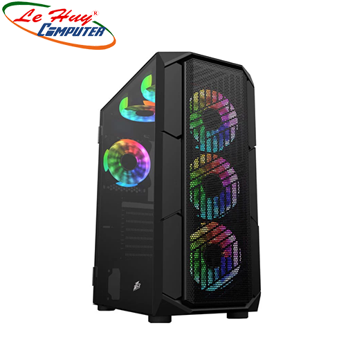 Vỏ máy tính 1STPLAYER XF Black (Kèm 4 Fan RGB)