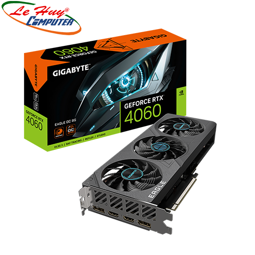 Card Màn Hình - VGA GIGABYTE GeForce RTX 4060 EAGLE OC 8G (GV-N4060EAGLE OC-8GD)