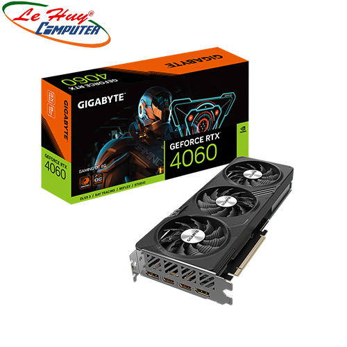Card Màn Hình - VGA GIGABYTE GeForce RTX­­ 4060 GAMING OC 8G (GV-N4060GAMING OC-8GD)