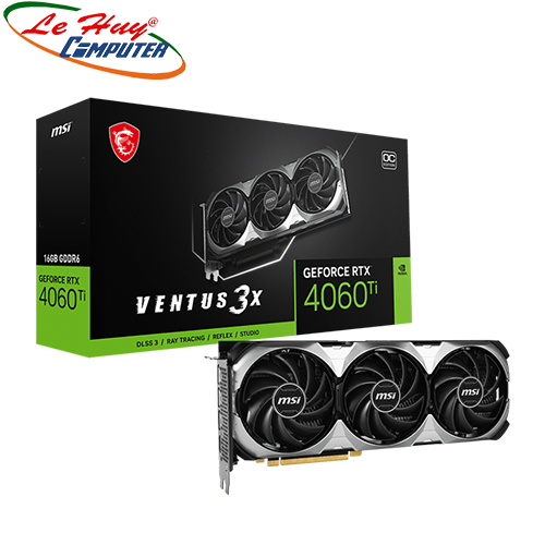 Card Màn Hình - VGA MSI GeForce RTX 4060 Ti VENTUS 3X 16G OC