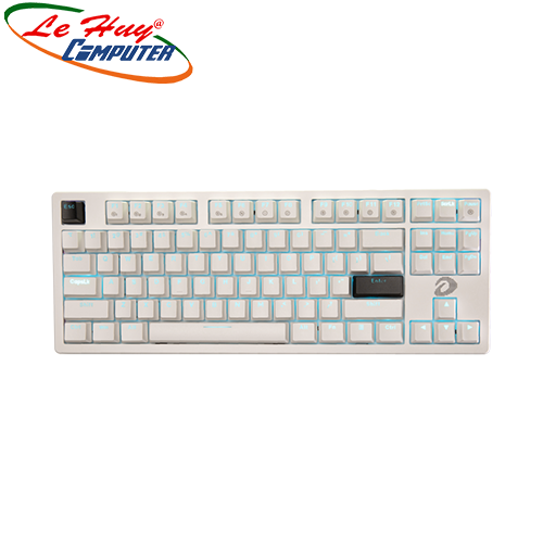 Bàn phím cơ DareU EK87 V2 White Single Blue (Blue/ Brown/ Red D switch)