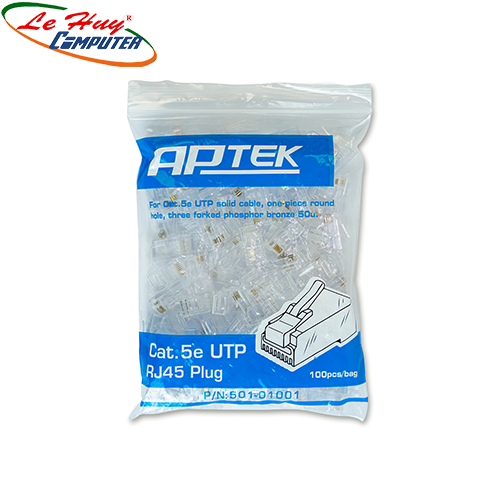 Đầu bấm dây mạng RJ45 APTEK CAT5E