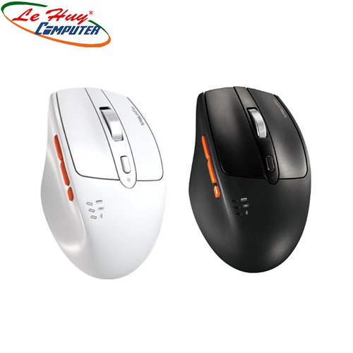 Chuột không dây CTH HyperWork Silentium MS01(USB-A USB-C)(Đen/Trắng)