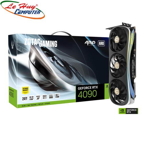 Card Màn Hình - VGA ZOTAC RTX 4090 Amp Extreme Airo 24GB GDDR6X (ZT-D40900B-10P)