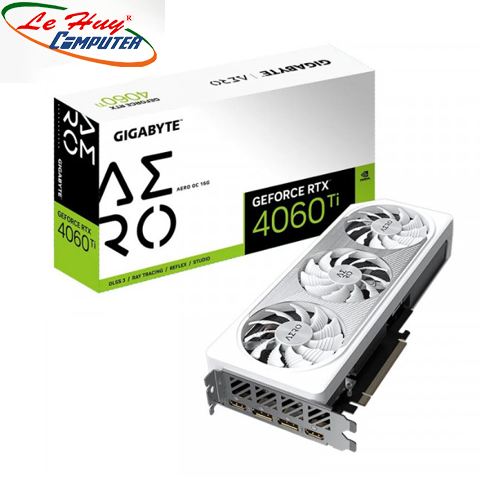 Card Màn Hình - VGA GIGABYTE GeForce RTX 4060 Ti AERO OC 16G (GV-N406TAERO OC-16GD)