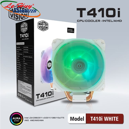 Fan CPU VSP T410I LED ARGB ĐEN,TRẮNG