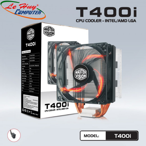 Fan CPU VSP T410I LED ĐEN