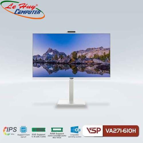 PC All in One VSP VA271-610H Trắng (Sản phẩm AIO này chưa bao gồm CPU - Ram - SSD)