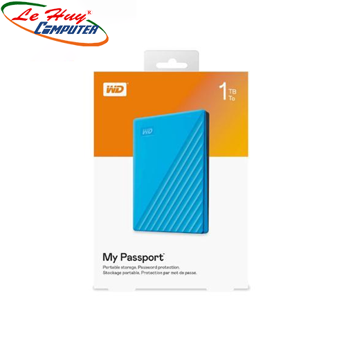 Ổ Cứng Di Động Western Digital My Passport 1TB 2.5 inch USB 3.2 xanh - WDBYVG0010BBL-WESN
