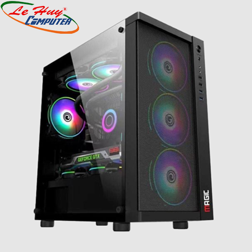 Vỏ máy tính MAGIC GM-01 BLACK MESH CÓ SẮN 4 FAN (MATX)