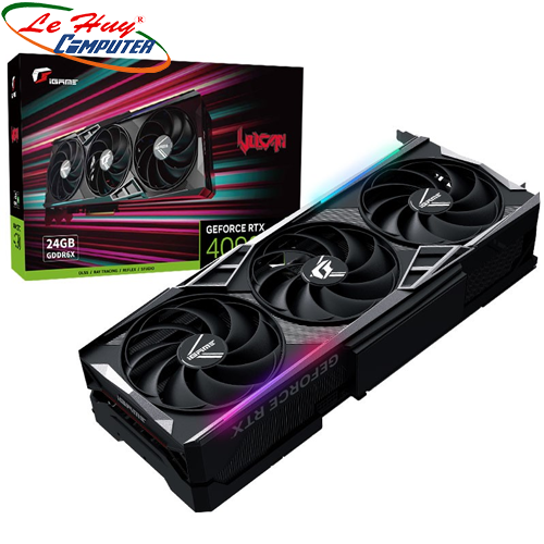 Card Màn Hình - VGA Colorful iGame GeForce RTX 4090 Vulcan White OC-v Black