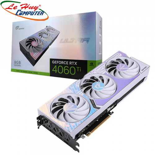 Card Màn Hình - VGA Colorful iGame GeForce RTX 4060 Ti Ultra W OC 8GB-V