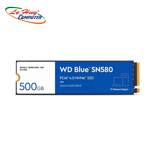 Ổ cứng SSD Western Digital Blue SN580 500GB M.2 2280 NVMe PCIe Gen4x4 WDS500G3B0E