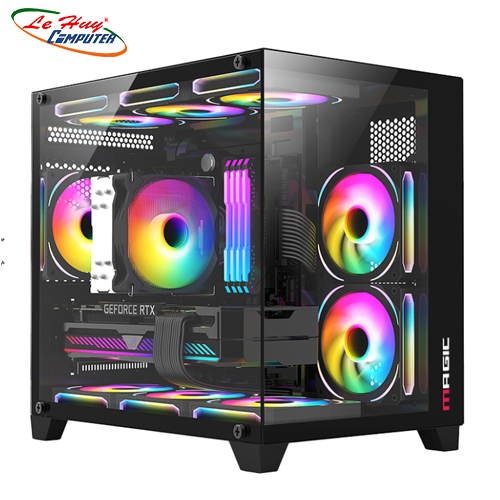 Vỏ máy tính MAGIC AQUA-M Ultra Plus (M-ATX) - BLACK