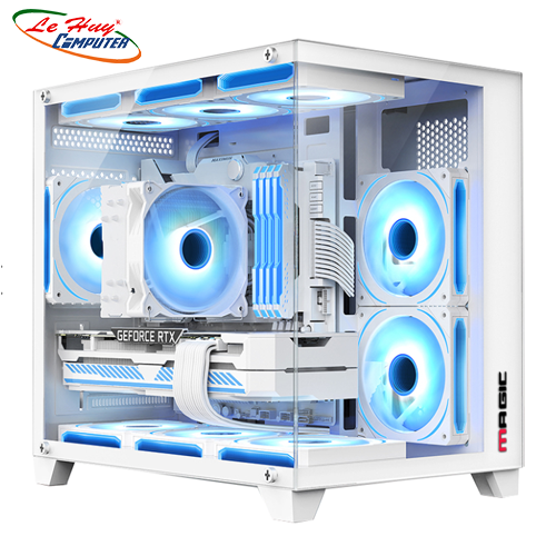Vỏ máy tính MAGIC AQUA-M Ultra Plus (M-ATX) - WHITE