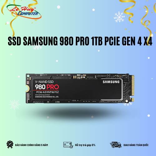 Ổ Cứng SSD Samsung 980 Pro 1TB PCIe Gen 4.0 x4 NVMe V-NAND M.2 2280 Chính Hãng (MZ-V8P1T0BW)