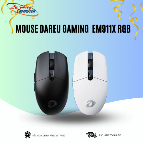 Chuột Không Dây Gaming Dareu EM911X RGB