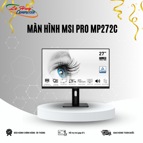 Màn hình LCD MSI PRO MP273 27inch FullHD 75Hz 5ms IPS Loa HDMI & DISPLAY