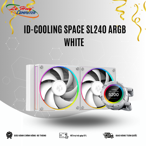 TẢN NHIỆT NƯỚC ID-COOLING SPACE SL240 WHITE
