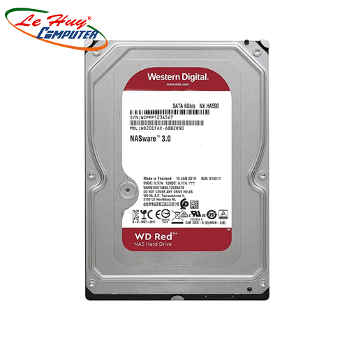 Ổ Cứng HDD Western Red Plus 4TB 3.5inch SATA III 256MB Cache 5400RPM WD40EFPX