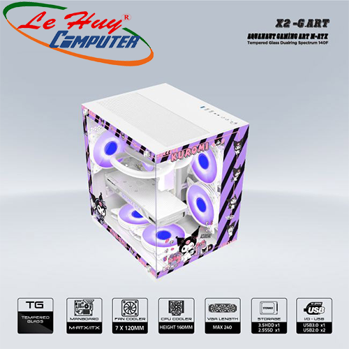 Vỏ máy tính VSP X2 G.ART Trắng