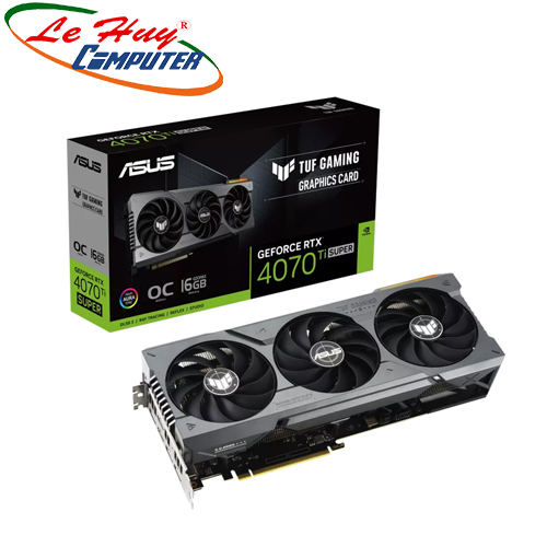 Card màn hình - VGA ASUS TUF Gaming GeForce RTX 4070 Ti SUPER 16GB GDDR6X OC Edition (TUF-RTX4070TIS-O16G-GAMING)