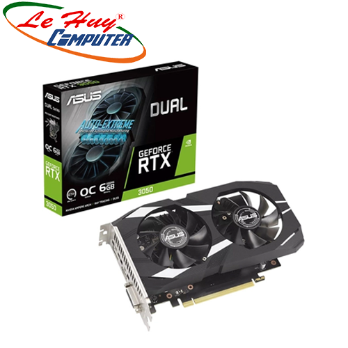 Card màn hình - VGA ASUS Dual GeForce RTX 3050 Edition 6GB GDDR6 (DUAL-RTX3050-O6G)- Vat 4450k
