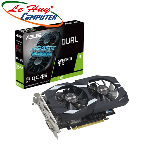 Card màn hình - VGA ASUS Dual GeForce GTX 1650 OC Edition 4GB GDDR6 EVO (DUAL-GTX1650-O4GD6-P-EVO)