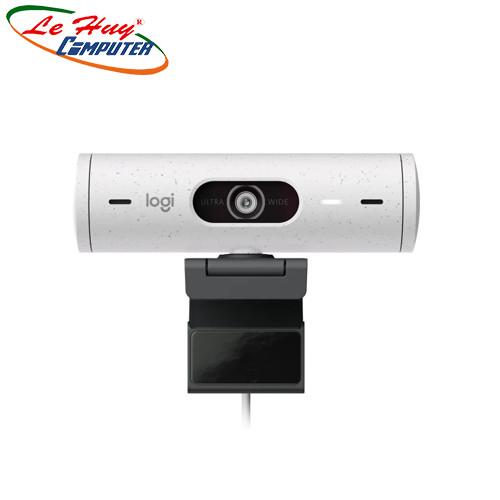 Webcam Logitech Brio 500 FHD 1080P (Trắng/Hồng)