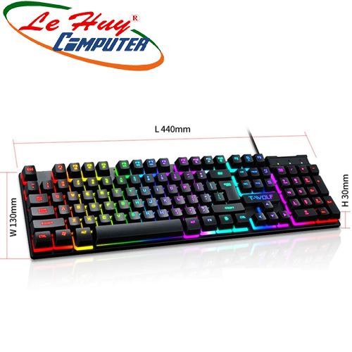 BÀN PHÍM GAMING LED GIẢ CƠ T-Wolf T20