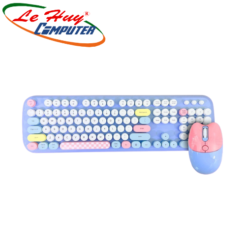 Combo Phím Chuột Không Dây GEEZER ZERO ( PINK/GREEN/BLUE/RICE WHITE)