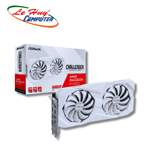 VGA ASRock Radeon RX 6600 Challenger White 8GB GDDR6 RX6600 CLW 8G