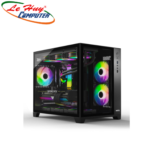 Vỏ máy tính MIK LV12 M BLACK Chính Hãng