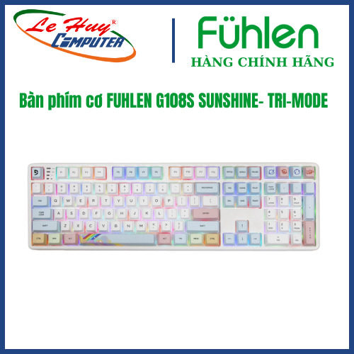 Bàn phím cơ FUHLEN G108S SUNSHINE- TRI-MODE Chính Hãng