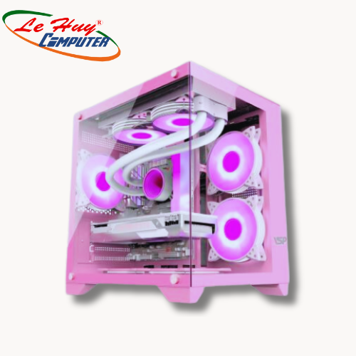 Vỏ máy tính VSP AQUANAUT PRO GAMING M-ATX X2 GALAXY - Hồng