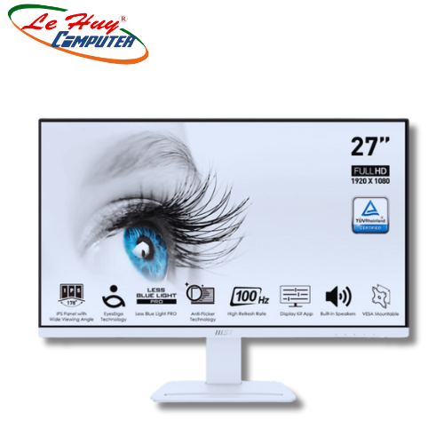 Màn hình MSI PRO MP273AW 27 inch FHD IPS 100Hz 1ms - Trắng