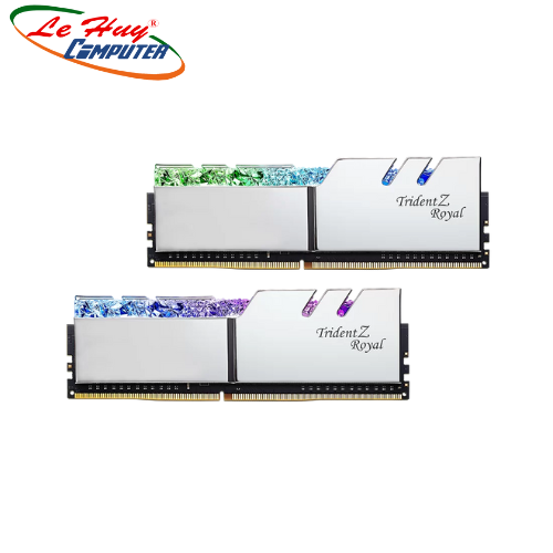 Ram Máy Tính GSKILL  F4-3200C16D-16GTRS 2x8GB TridentZ RGB - Royal Silver