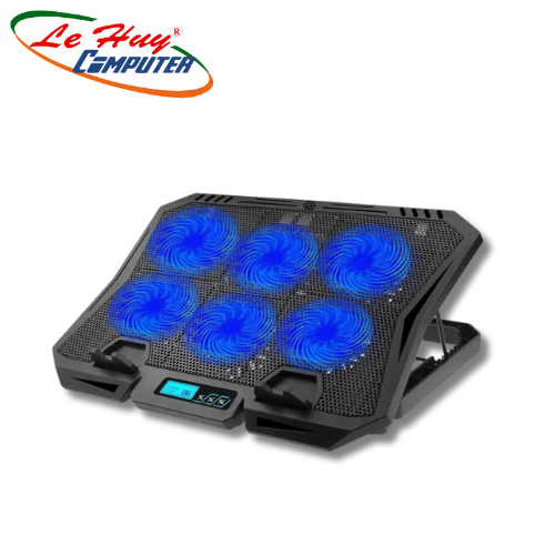 Quạt Tản Nhiệt Laptop X6A 6 Fan Có LCD
