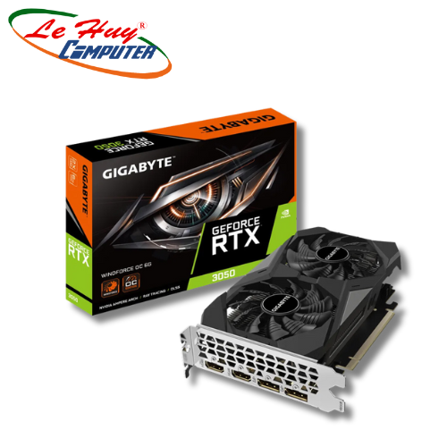 Card Màn Hình - VGA Gigabyte RTX 3050 Windforce OC 6GB (N3050WF2OC -6GD)