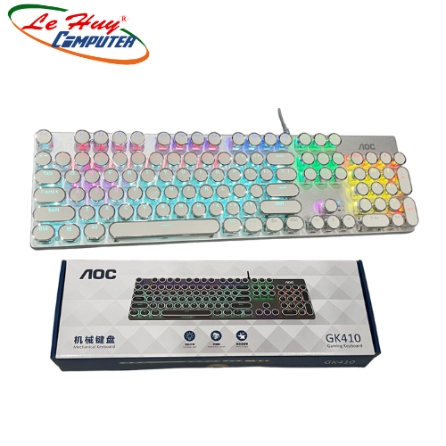 Bàn phím Cơ AOC GK410 Trắng USB