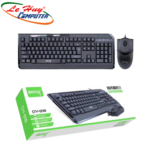 Combo Bàn Phím Chuột Có Dây Deiog DY-818 Văn Phòng