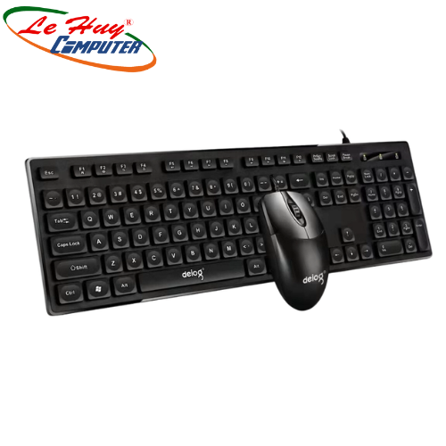 Combo Bàn Phím Chuột Có Dây Deiog DY-912 Văn Phòng (Đen)