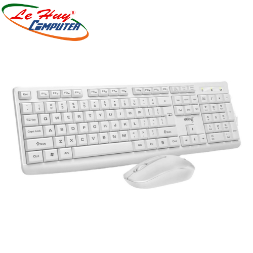 Combo Bàn Phím Chuột Không Dây Deiog V31 (Trắng)