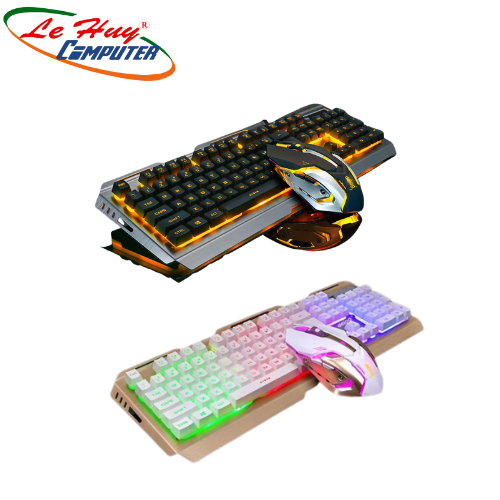 Combo Bàn Phím Chuột Gaming  Có Dây Deiog M313 (Trắng/Đen)