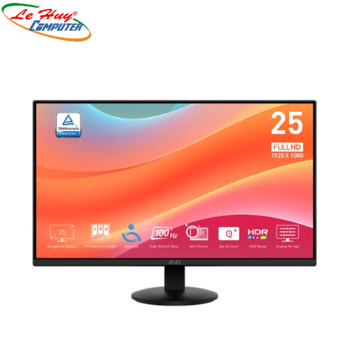 Màn hình LCD 24.5 MSI Pro MP252L FHD, IPS, 100Hz, 1ms có vat 1850k