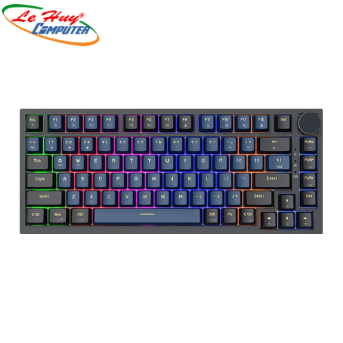 Bàn phím chơi game cơ EDRA EK375V2 - Alpha (Black + Blue)