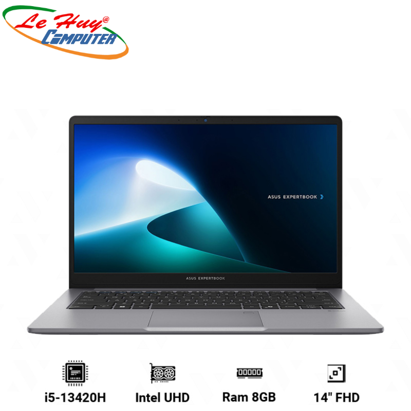 Máy Tính Xách Tay/Laptop Asus ExpertBook P1403CVA-i516-50W (i5-13420H/ Ram 16GB/ SSD 512GB/ Windows 11 Home/ 2Y/ Xám)