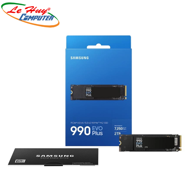 Ổ Cứng SSD Samsung 990 EVO Plus 2TB PCIe 4.0 x4 / PCIe 5.0 x2 NVMe V-NAND M.2 2280 MZ-V9S2T0BW